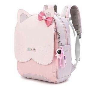Lisinuo Accessories | Pink Cat Ear Backpack | Color: Pink